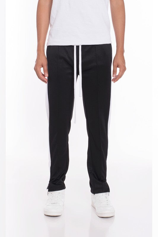 STRIPES TRICOT TAPERED PANTS