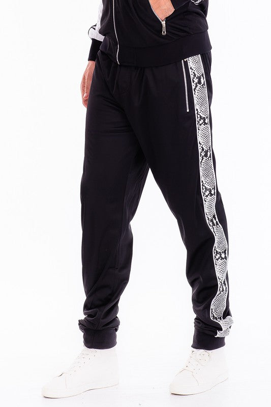 SNAKE SIDE PRINT TRACK JOGGER