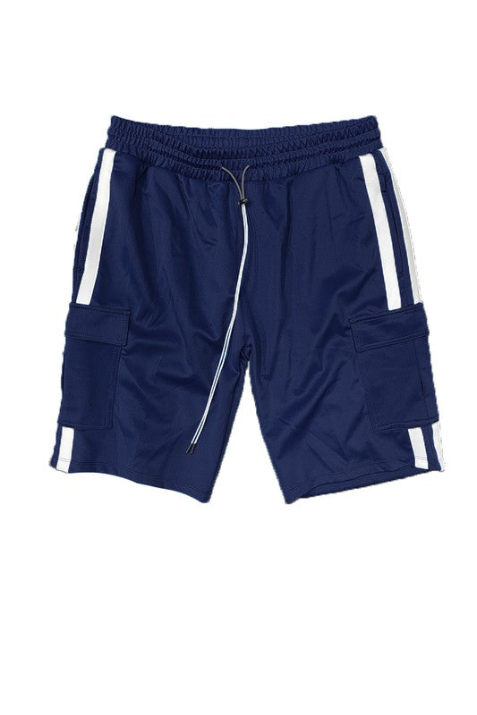 Two Stripe Cargo Pouch Shorts