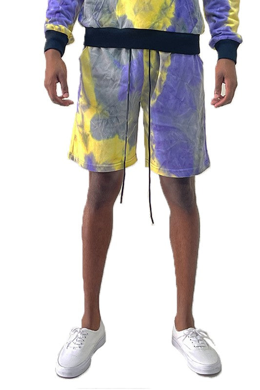 Weiv Mens Tye Dye Sweat Shorts