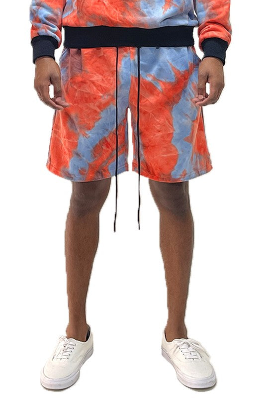 Weiv Mens Tye Dye Sweat Shorts