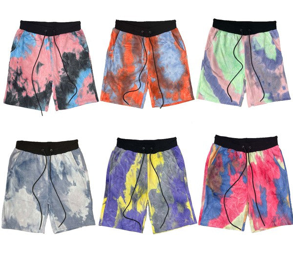 Weiv Mens Tye Dye Sweat Shorts