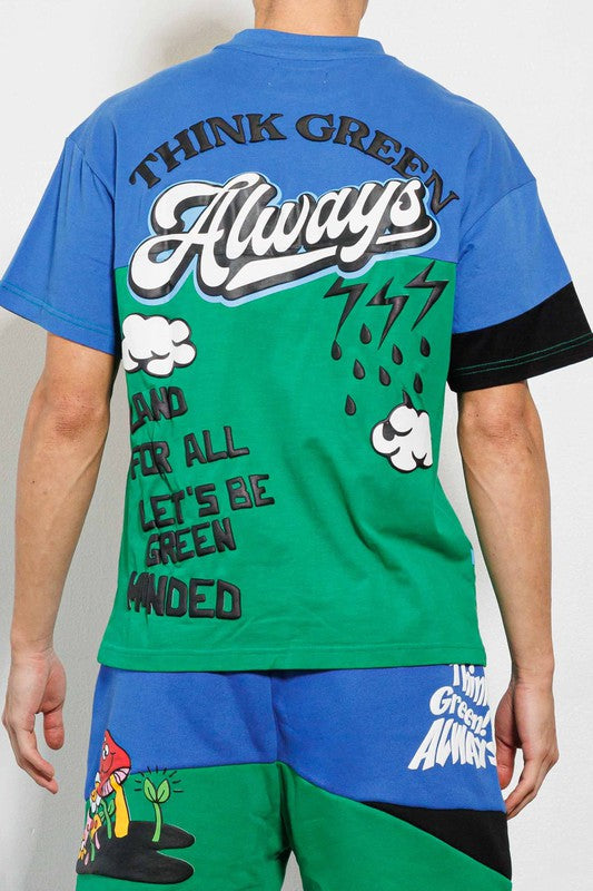 Think Green Cut & Sew Graphic Tee