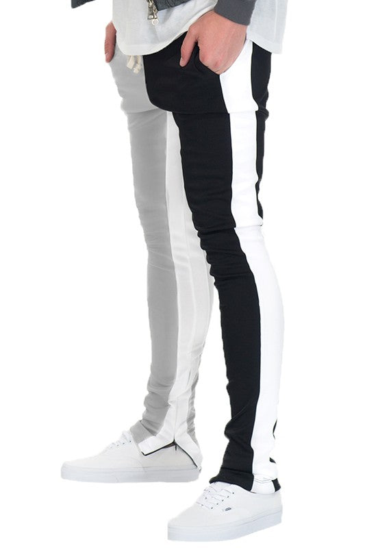 TWO TONE COLOR BLOCK TRACK PANT JOGGER