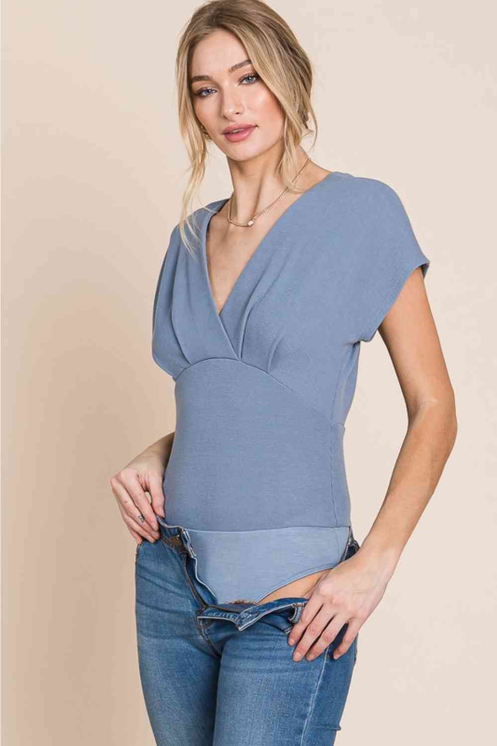 HEYSON Flatter Me Thermal V-Neck Bodysuit